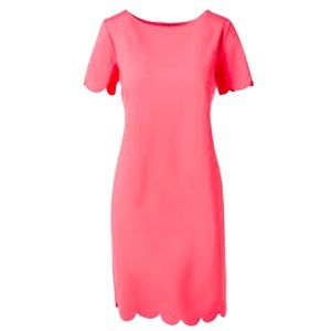 NWT Chico’s Samantha scalloped dress in Coral size xlarge